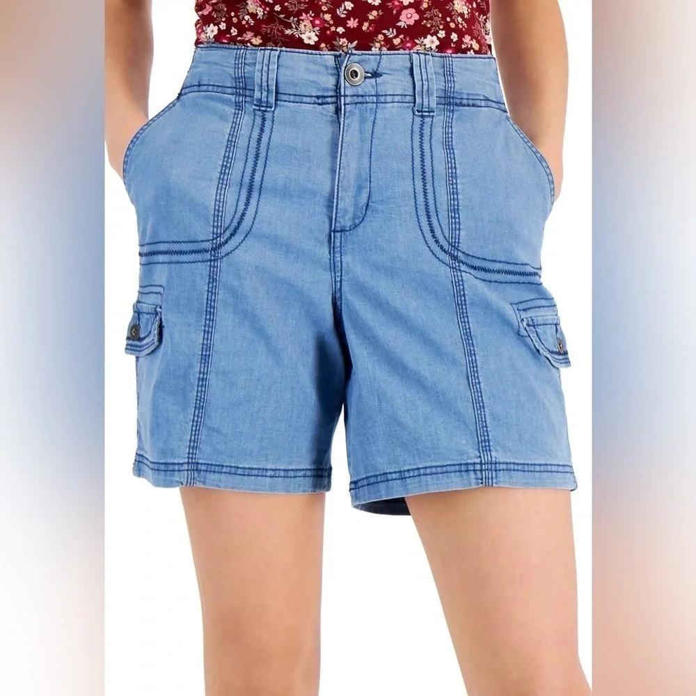 Style & Co Zigzag Stitch Shorts 14P